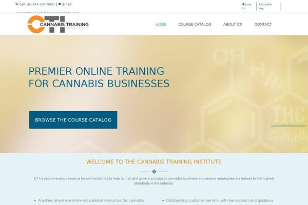 cannabistraininginstitute.com site used Newuniversity-child-custom