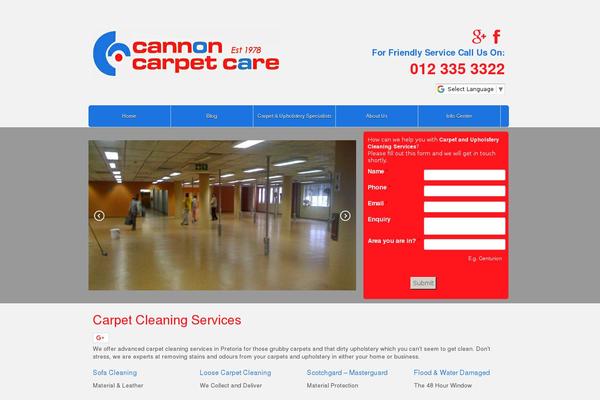 cannoncarpets.co.za site used Clean Style Three