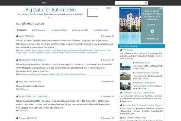 WordPress website example screenshot