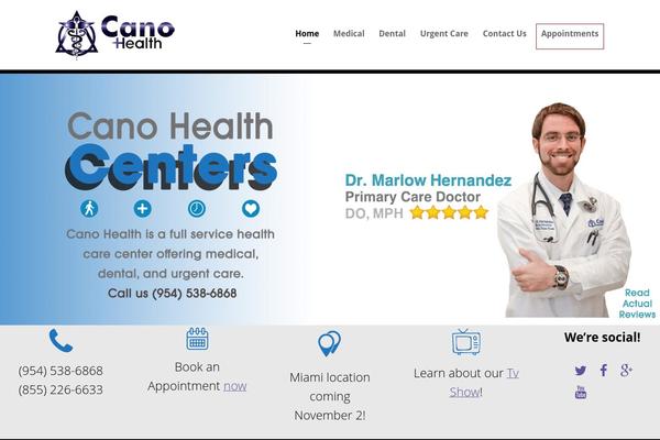 canohealth.com site used Themify-corporate-2