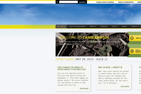 canolawatch.org site used Canola