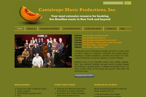 cantaloupeproductions.com site used Cantaloupetheme