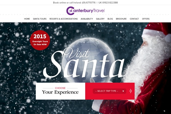 canterbury-tales.com site used Santa-holidays