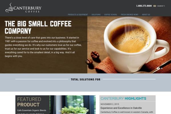canterburycoffee.com site used Canterbury-coffee