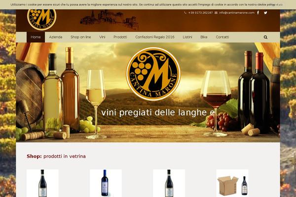 Cantina theme site design template sample
