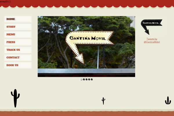 Cantina theme site design template sample
