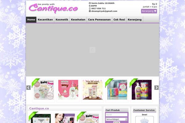cantique.co site used Cantique