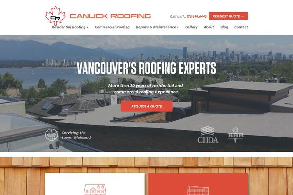 canuckroofing.ca site used Canuckroofing