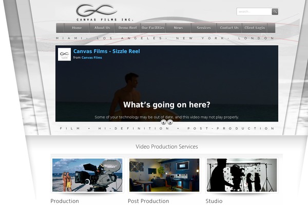canvasfilms.com site used Visualmedia