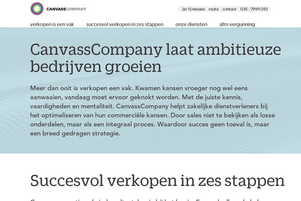 canvasscompany.nl site used Canvasscompany