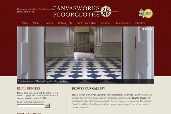 canvasworksfloorcloths.com site used Divichild