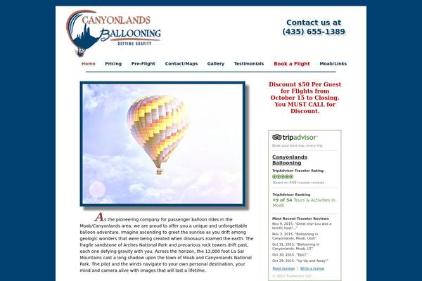 canyonlandsballooning.com site used Drone-media
