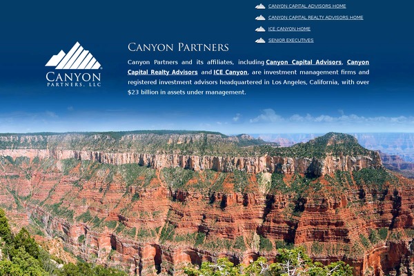 Canyon theme site design template sample