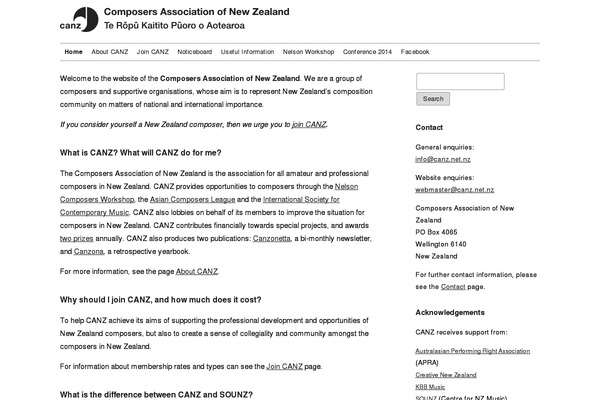 canz.net.nz site used Canz2013