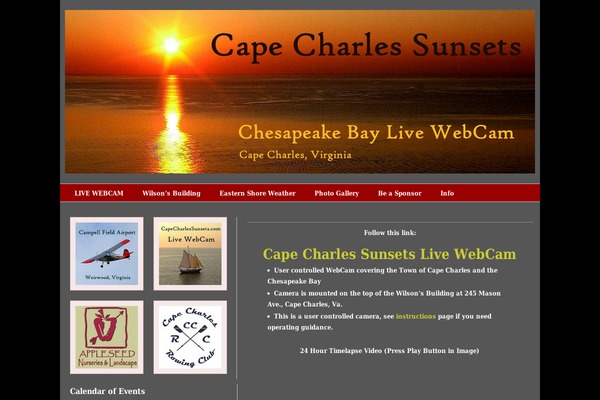 capecharlessunsets.com site used cleanRoar