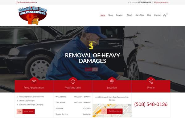 Auto Repair theme site design template sample