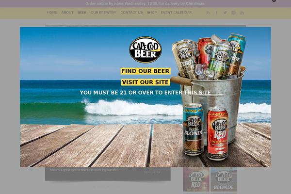 capecodbeer.com site used Wp-enlightened105