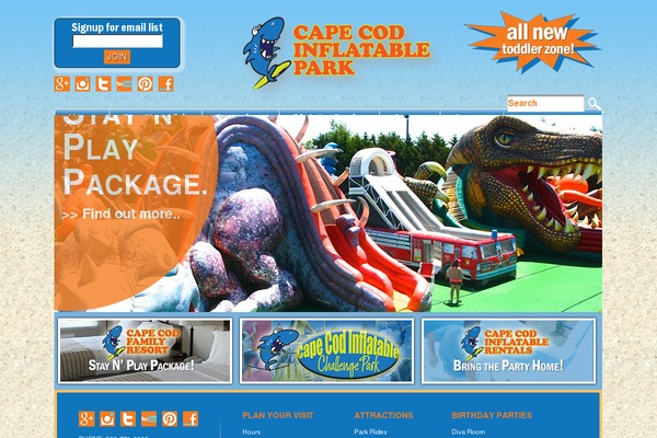 capecodinflatablepark.com site used Wptheme