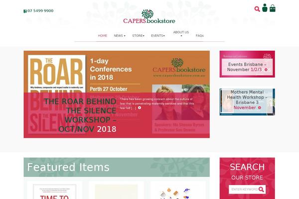 capersbookstore.com.au site used Capers