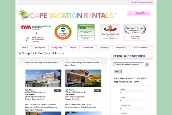 capevacationrentals.org site used Smoothv4.1