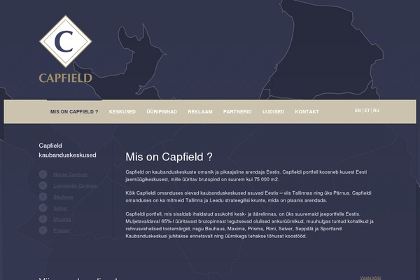 capfield.ee site used Capfield