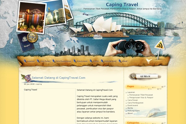 capingtravel.com site used Postage-sydney