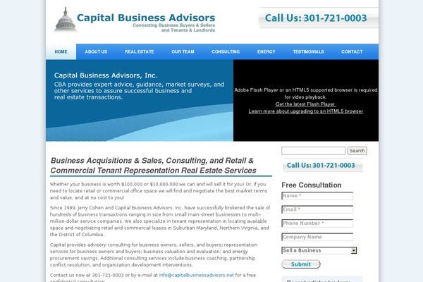 capitalbusinessadvisors.net site used Cab