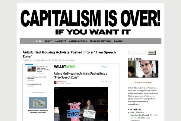 capitalismisover.com site used Twenty Ten
