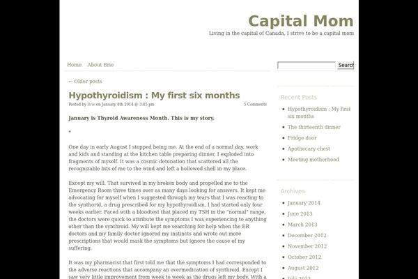 capitalmom.ca site used The Common Blog