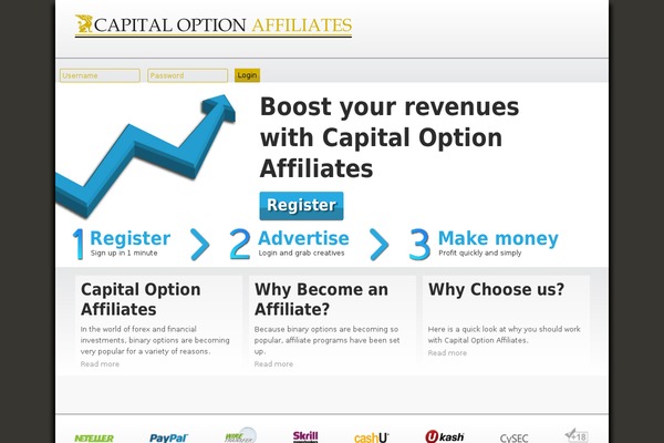 capitaloptionaffiliates.com site used Eagleray