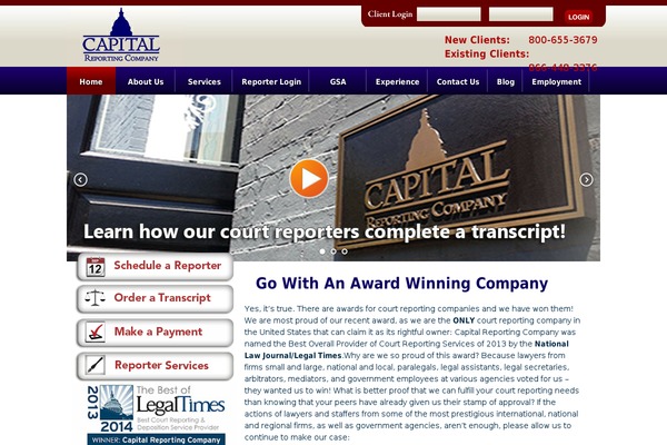 capitalreportingcompany.com site used Capitalreportingcompany