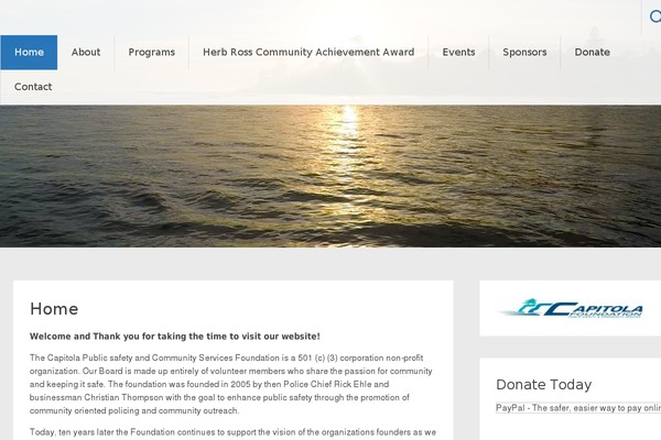 WordPress website example screenshot
