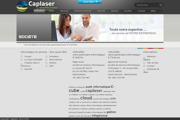 caplaser.fr site used Caplaser_2021