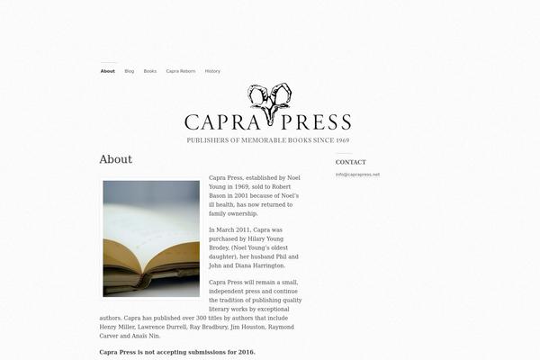 caprapress.net site used Modernist-25-free-wordpress-theme