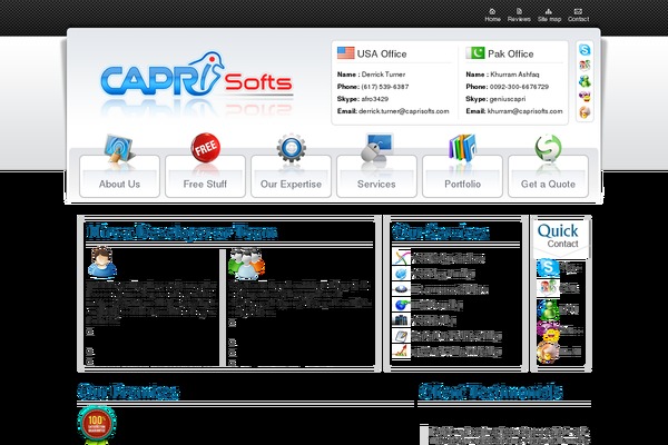 caprisofts.com site used Caprisoft