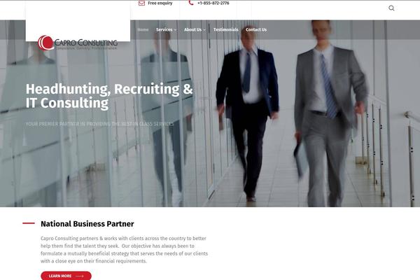 WordPress website example screenshot