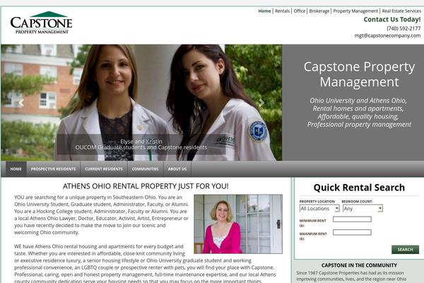 Capstone theme site design template sample