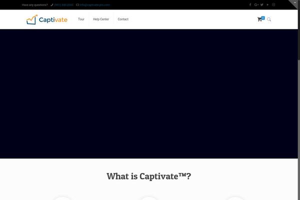 Captivate theme site design template sample