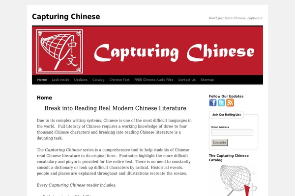 Twenty Ten theme site design template sample