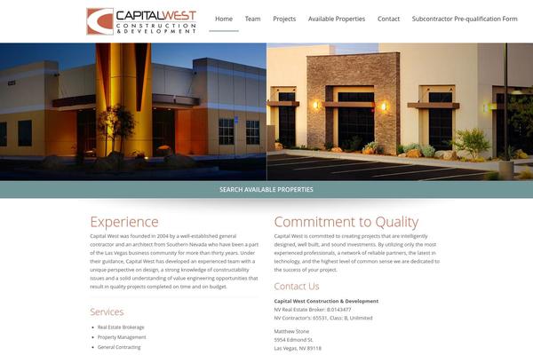 CapWest theme websites examples