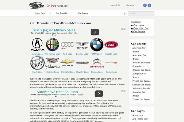 car-brand-names.com site used Carbrandnames
