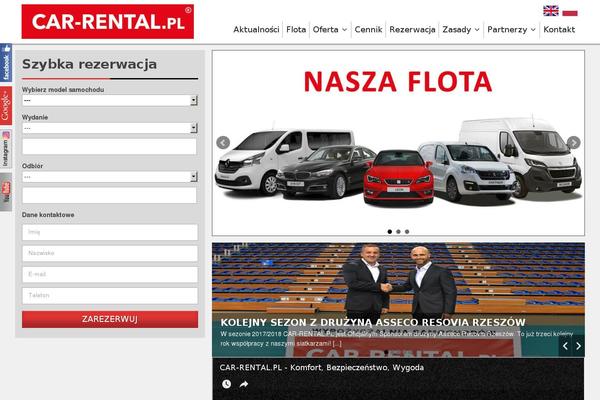 car-rental.pl site used Travel Eye