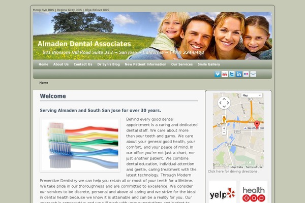 WordPress website example screenshot