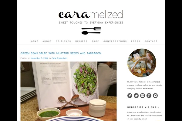 caramelizedblog.com site used Simpleandclean