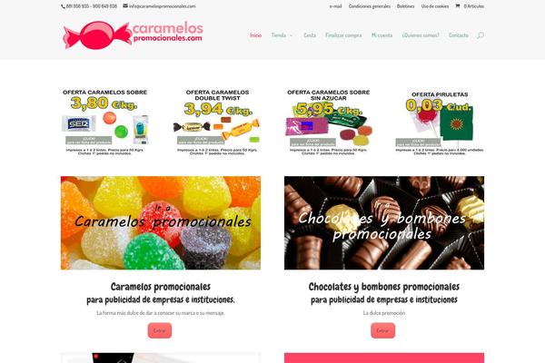 caramelospromocionales.com site used Childtheme-divi