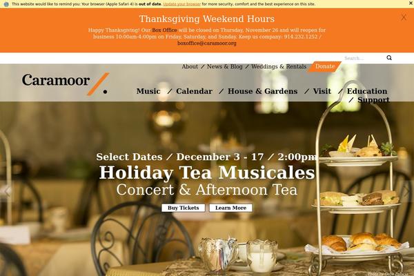 caramoor.com site used Caramoor