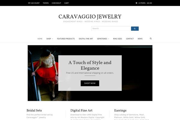 caravaggiojewelry.com site used Fashionable