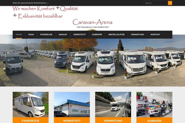 caravan-arena.ch site used City-of-wp-child