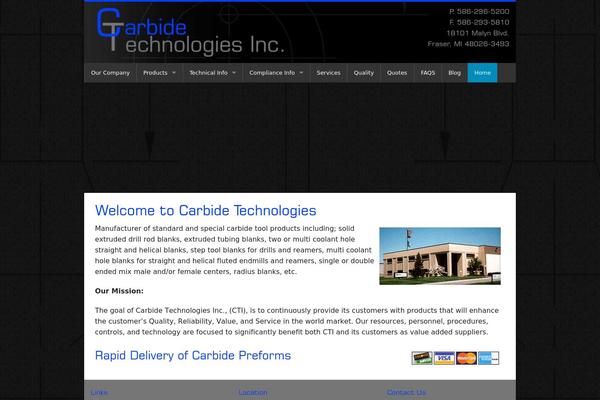 carbidetechnologies.com site used Carbide-found