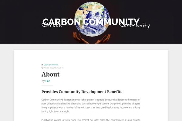 carboncommunity.org.au site used Swell Lite